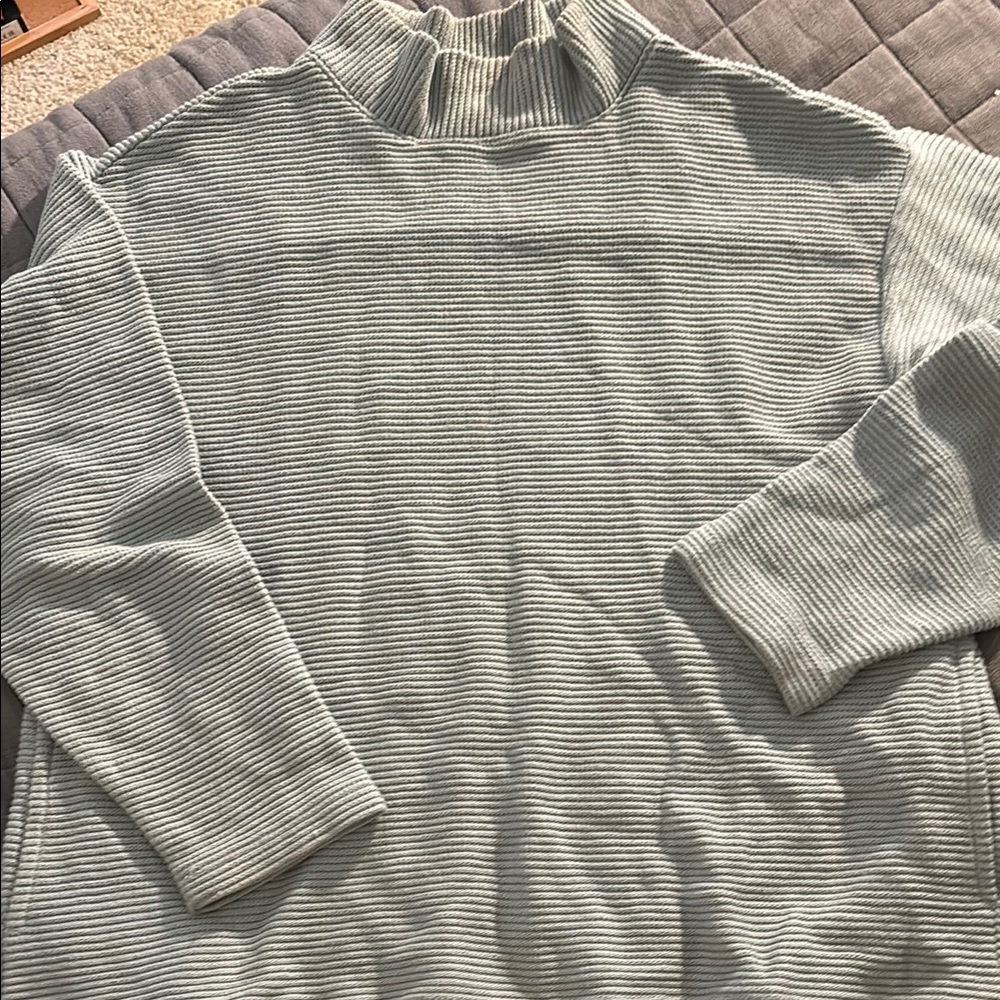 Madewell Striped Ribbed Long Sleeve Top